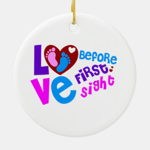 Love Before First Sight Ceramic Ornament