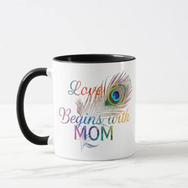 Love Begins with Mum" - Heartfelt Combo Mug   (Left)