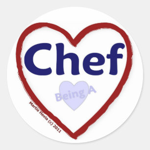 Love Being a Chef Classic Round Sticker