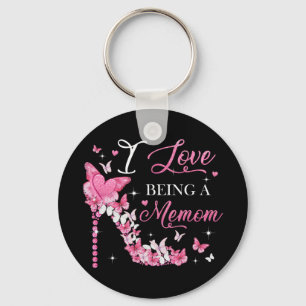 Love Being A Memom High Heel Butterfly Mother's Da Key Ring