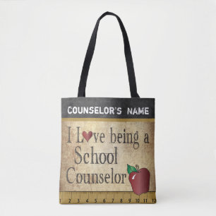Love Being a School Counsellor DIY Name Tote Bag