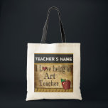 Love Being an Art Teacher | DIY Name Tote Bag<br><div class="desc">Art Teacher Tote Bag. 100% Customise-able. Ready to fill in the box(es) or Click on the CUSTOMIZE IT button to change, move, delete or add any of the text or graphics. If you have any questions about this product please contact me at siggyscott@comcast.net. I'll be happy to help. Thank you...</div>