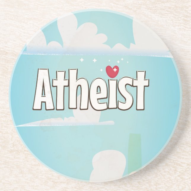 Love being an Atheist Coaster (Front)