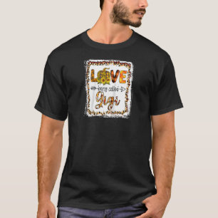 Love Being Called Gigi Leopard Pumpkin Fall Leaves T-Shirt