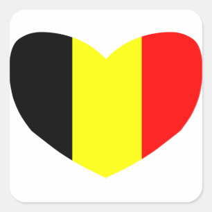 Love Belgium Square Sticker