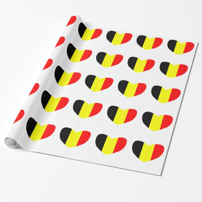 Love Belgium Wrapping Paper (Unrolled)