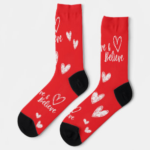 Love & Believe Valentine's Day gift Socks