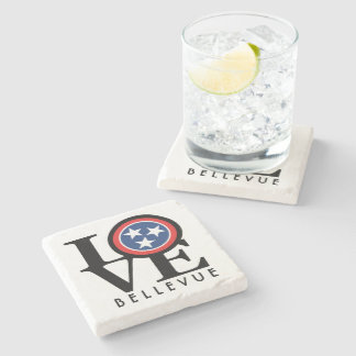 LOVE Bellevue Tennessee Stone Coaster