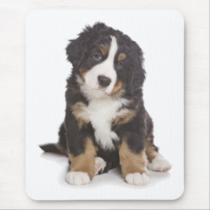 Love Bernese Mountain Puppy Dog Mouse Pad