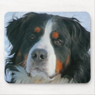 Love Bernese Mountain Puppy Dog Mouse Pad