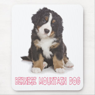 Love Bernese Mountain Puppy Dog Mouse Pad
