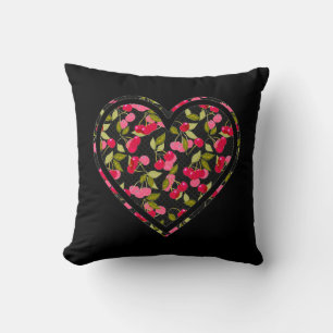 Love, berries, cherry cushion