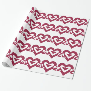 Love Berry Purple Wrapping Paper