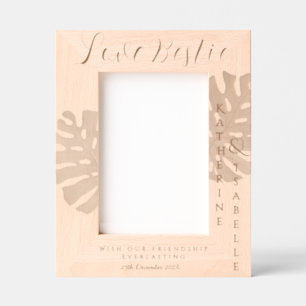 Love Bestie Friendship Foliage Etched Frames