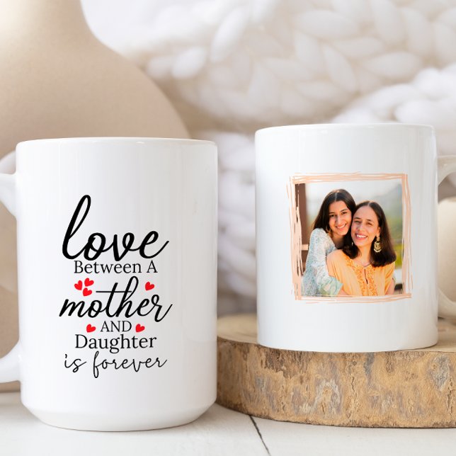 Love between a Mother & Daughter is Forever Photo Coffee Mug (Creator Uploaded)