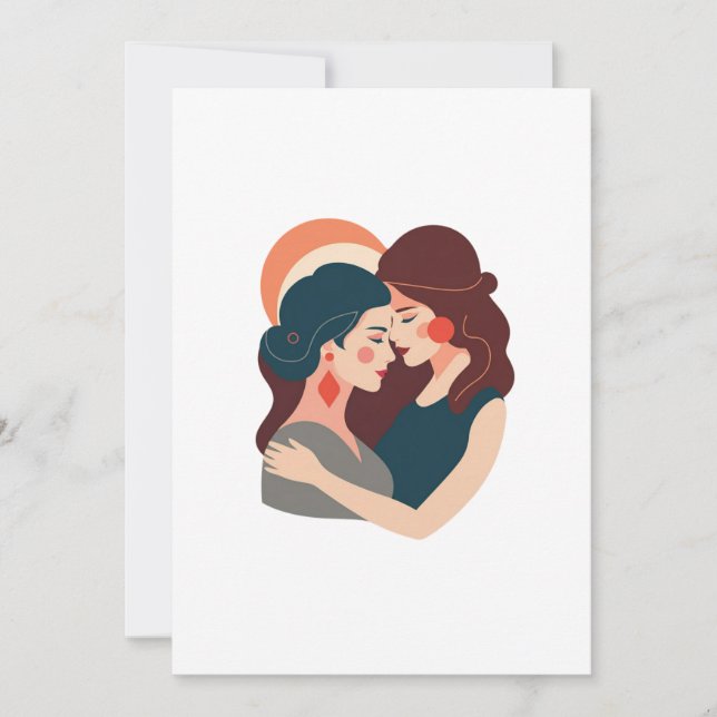 love between women invitation (Front)