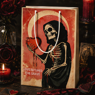 Love Beyond the Grave Grim Reaper Gothic Valentine Medium Gift Bag