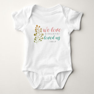 Love Bible Verse Christian CUTE BABY Bodysuit