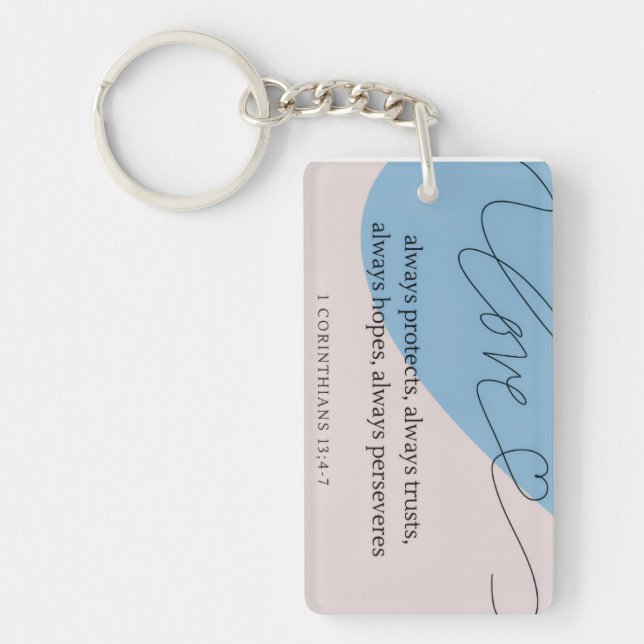 Love Bible Verse Key Ring (Front)