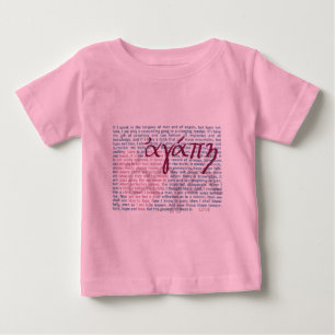 Love Bible Verse on Christian Baby Shirt