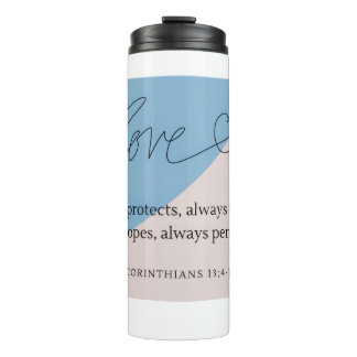 Love Bible Verse Thermal Tumbler