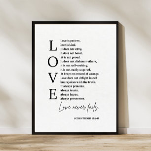 Love Bible Verse Wall Art