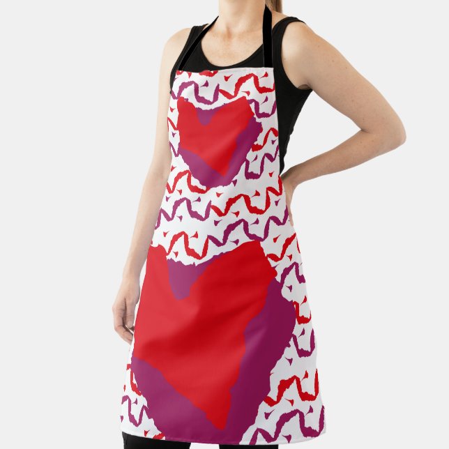 Love.Big Heart/Corazon Grande love by Masanser pix Apron (Insitu)