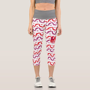 Love.Big heart/Corazon Grande love by Masanser pix Capri Leggings