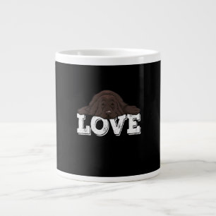 LOVE Big Newfie Dog   Special Dog Owner Gift Large Coffee Mug