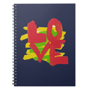 Love Big Painted Letters Word Notebook