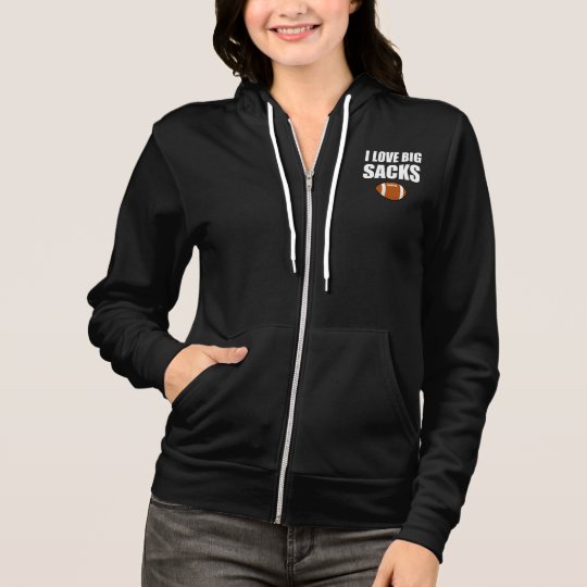 Love Big Sacks Football Hoodie
