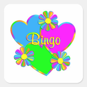 Love Bingo Square Sticker