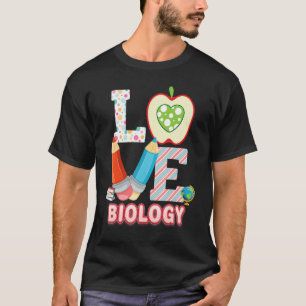 Love Biology Kid Student Teacher Back To School I  T-Shirt