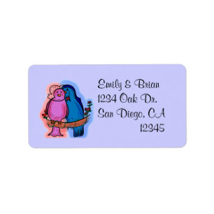 Love Bird address labels