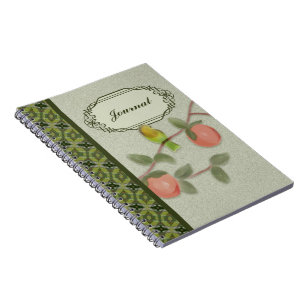 Love Bird and Peaches Notebook Journal