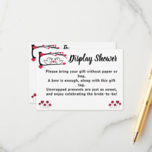 Love Bird Display Bridal Wedding Shower Enclosure Card