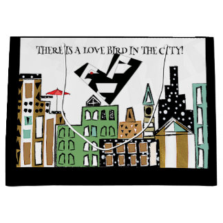 LOVE BIRD IN THE CITY LARGE GIFT BAG