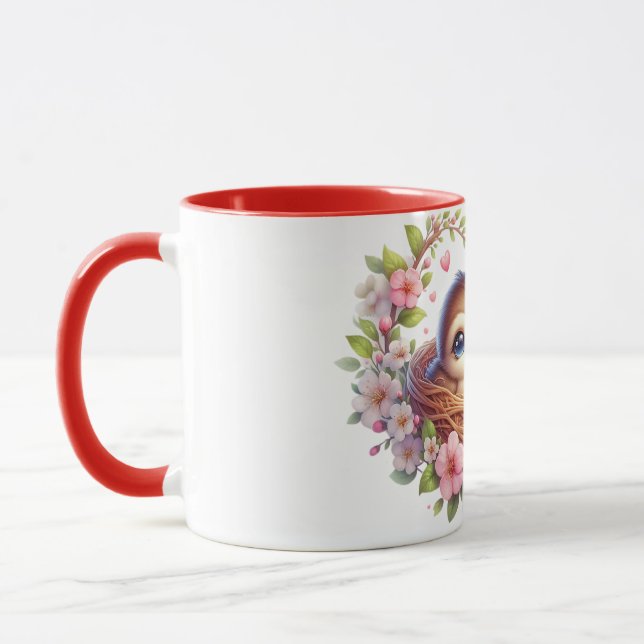Love bird mug (Left)
