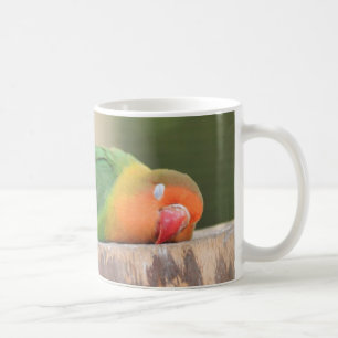 Love bird sleeping coffee mug