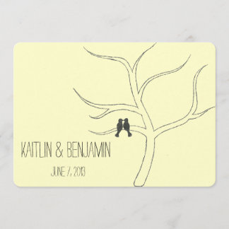 Love Bird Wedding Invitation