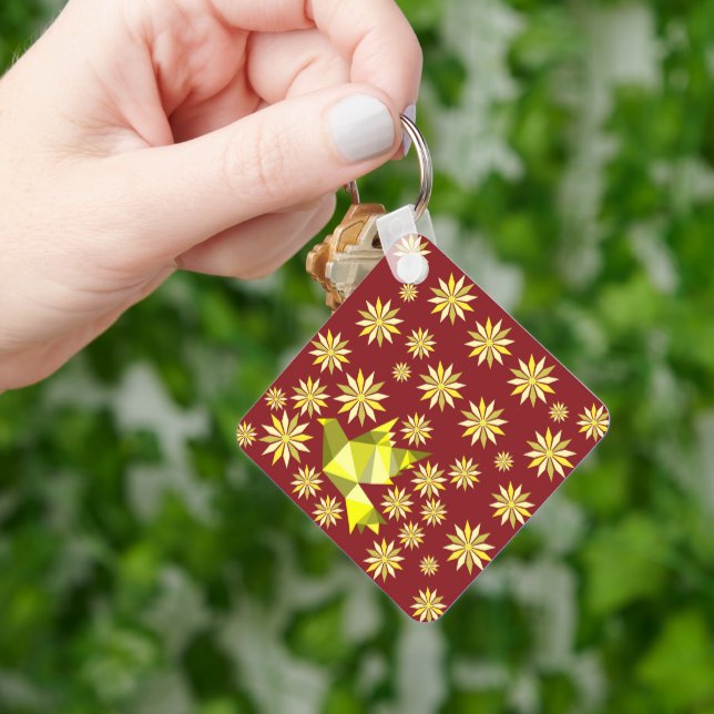 LOVE BIRD WITH FLOWER GIFT SPECIAL DAY,  BIRTHDAY KEY RING (Hand)
