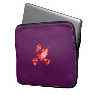 LOVE BIRD WITH FLOWER GIFT SPECIAL DAY, BIRTHDAY LAPTOP SLEEVE
