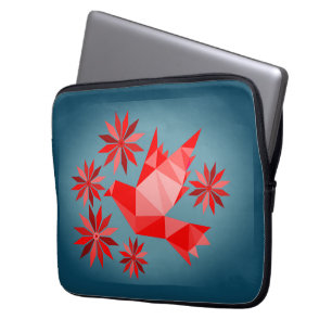 LOVE BIRD WITH FLOWER GIFT SPECIAL DAY, BIRTHDAY LAPTOP SLEEVE