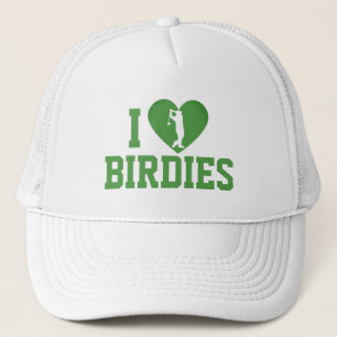 Love Birdie, Funny Golf Trending Words Golfer Trucker Hat