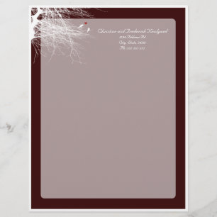 Love Birds 2, wedding letterhead