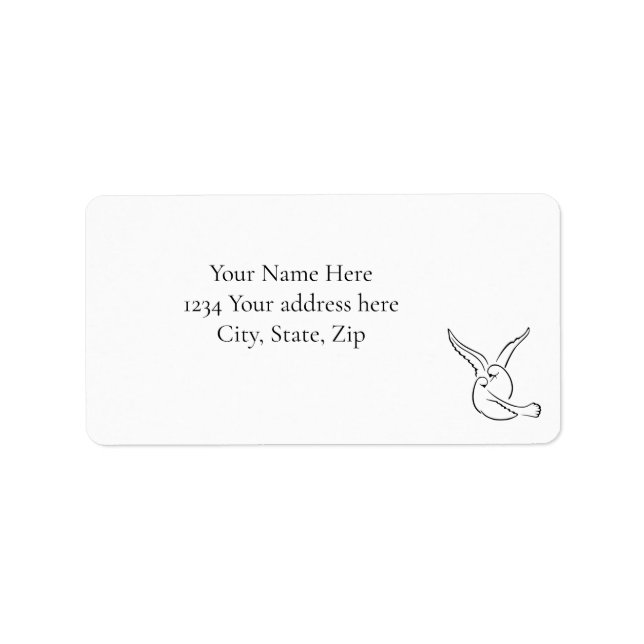 Love Birds Address Label (Front)