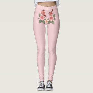 Love Birds and Roses Leggings