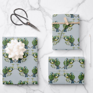 Love Birds Christmas Wrapping Paper