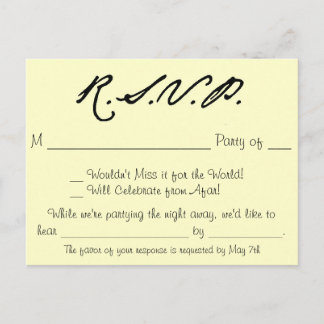 Love Birds Collection RSVP Card