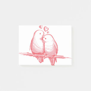 Love Birds Design Post-it Notes